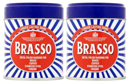 3 x 75g Metal Polish With Welari Thank You Card Wadding Cleaner Longer Lasting Shine Brass Chrome Stainless Steel Copper (225g)