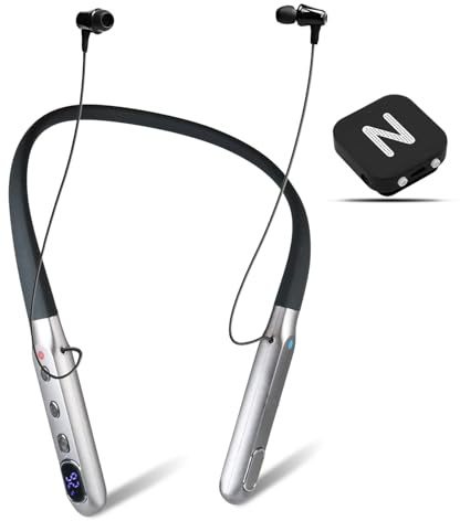 Neosonic Rechargeable Hearing Amplifier to Aid TV Watching and Conversation, Wireless Neckband Headphones for Seniors & Adults, External Microphone Noise Cancelling, Works 50 Hours Per Charge - NW10 Pro