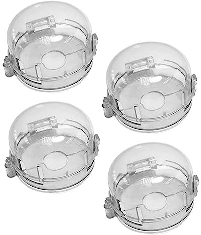 RORPOIR 4stücke Gasherd Sicherheitsabdeckung Herd Knopf Schutz Für Gas Kochfelder Mit Passender Form Und Hohen Temperaturbeständigkeit