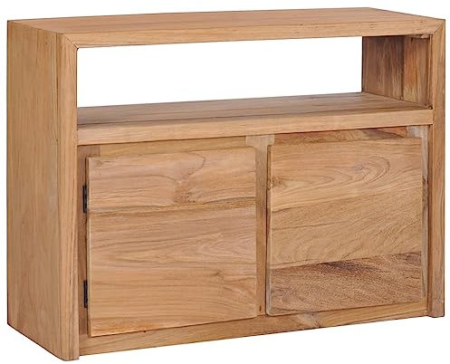 Schränke & Aufbewahrung-Buffets & Sideboards-Sideboard 80x30x60cm massiv Teakholz