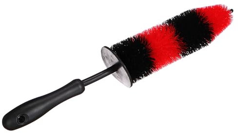 SIXTOL Car Detailing Tire Brush S | Brosse cylindrique Ø7 cm pour Nettoyage des Jantes Auto | Poils Robustes et Manche Ergonomique