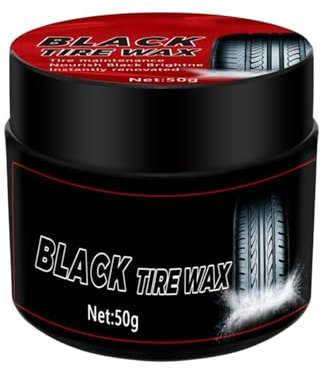 Pâte de revêtement brillante pour pneus de voiture - Noir brillant - Produit d'entretien de voiture - Protection UV longue durée - Pour motos et camping-cars