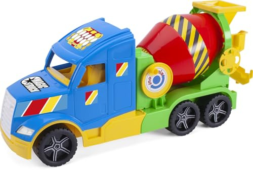 Wader 36341 Magic Truck Concrete Mixer 59.5 cm for Children from 3 Years Suitable as a Gift for Creative Play