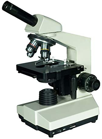 Microscopio, Microscopio biologico, LED 1600X Binoculare Binoculare Microscopio trinoculare f/Laboratorio Osservazione della ricerca biologica(Monocular Microscope)