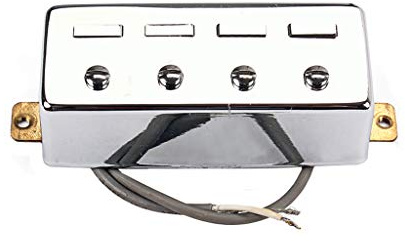 Alnicov 4 String Bass Guitar Humbucker Pickups,Silver