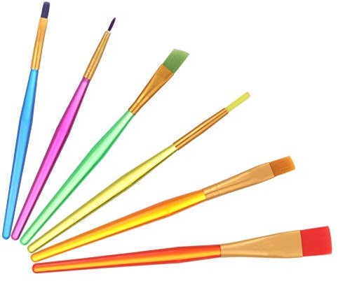 Heyu-Lotus 6 Stücke Kuchen Bürste, Kuchen Malerei Bürste DIY Gebäck Kochen Tools Set Fondant Kuchen Dekorieren Feine Malerei Pinsel