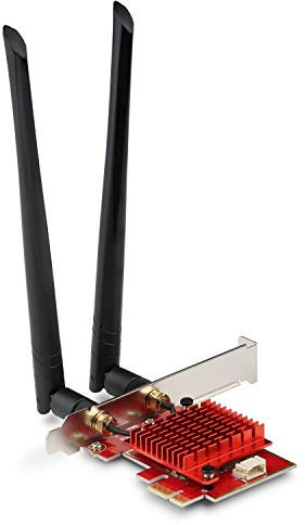 WLAN PCIe Karte 2400 MBit/s @ 5 GHz (600 MBit/s @ 2,4 GHz) - CSL PAX-2400 - Intel AX200-Chipsatz, IEEE802.11 a/b/g/n/ac/ax, Bluetooth 5.0, WEP, WPA, WPA2, WPA3
