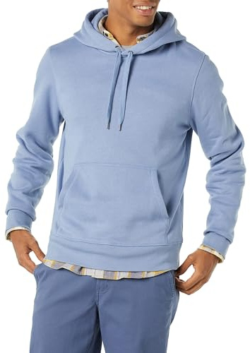 Amazon Essentials Men's Pullover Sweatshirt Hoodie (Available in Big & Tall), Slate Blue, XS