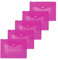 HERMA 20058 Lot de 5 pochettes à documents A5 en plastique pour l'école, l'université, le bureau, les voyages
