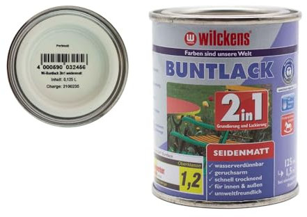 Wilckens Buntlack 2in1 Dispersion seidenmatt 30 Farben 125ml, Farben:Perlmutt