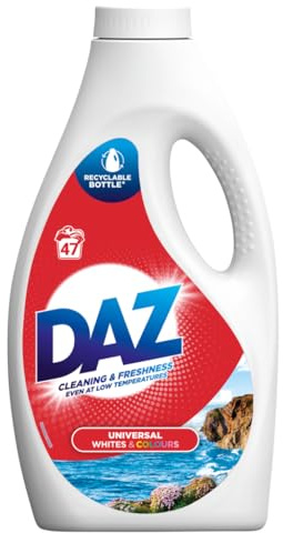 Daz Liquid Laundry Detergent 1.551L 47 Washes, Whites & Colours