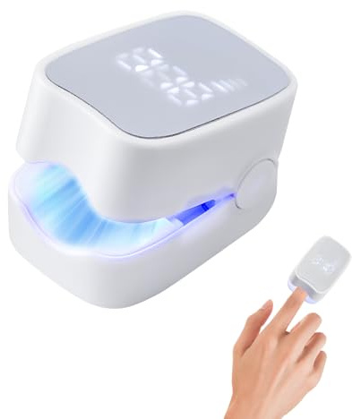 Dispositivo Láser para Hongos en las Uñas y los Pies, Dispositivo de Tratamiento de Hongos - Uñasde los Pies Limpieza y ReparacióN de UñAs, Láser Antimicótico Casero de Acción Rápida (Blanco)