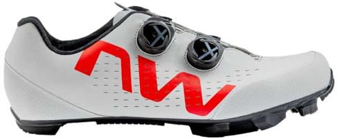 Northwave Rebel 3 MTB Herren Schuhe, Fahrradschue grau/rot 44
