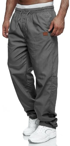 CTU Pantalon Chino Cargo Homme Jogging Pantalon de Travail Taille élastique avec des Poches de Cordon de Serrage