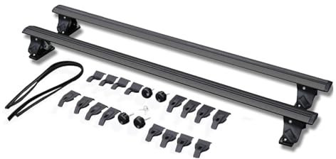 OEXRIG Baca De Coche para Chevrolet para Cruze 4 Puertas Portaequipajes De Techo con Cerradura Barras Transversales para Sedán Portaequipajes Barras Transversales(Negro)
