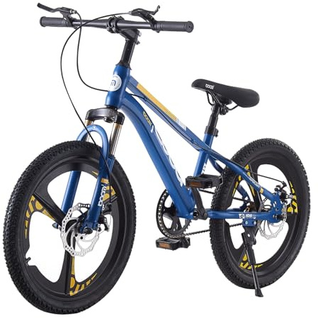 BSTSEL 18 20 22 24 Inch Wheels Kids Bike for Aged 6-16 Boys Girls Children Bicycle Child Road Bike Shock Absorber Bike 3 Spoke Design Adjustable Height Bikes (Blue, 22 inch)