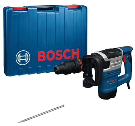 Bosch PRO Martillo de demolición con cable GSH5MX (incl. cincel en punta SDS MAX 280 mm, empuñadura auxiliar recta, estuche de transporte)