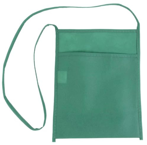 Generico 100 (Cento) Pezzi PortaBicchiere Porta Bicchiere da Collo in TNT con Tracolla - in TNT 80 gr 18 x 22 x 10 cm Ideale per Degustazioni e Eventi (Verde Chiaro)