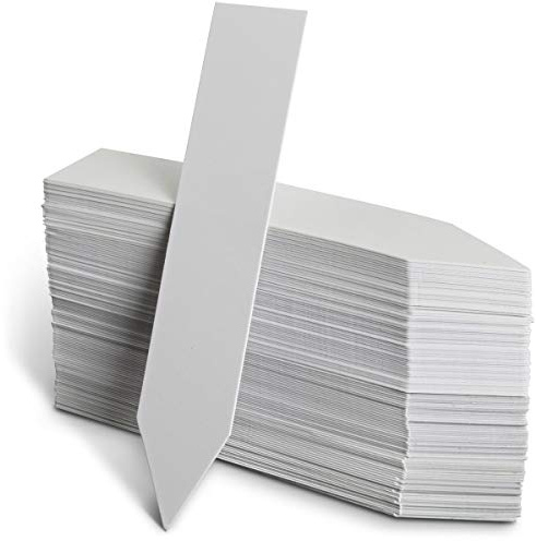 iGadgitz Home U6977 Waterproof Plant Labels Durable Garden Labels Plastic Plant Markers - White - Arrow - 120 Pieces