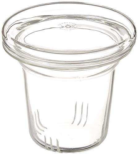 Teabloom Universal Glass Tea Infuser with Dual-Purpose Lid/Coaster – Hygienic, Non-Toxic Glass Filter for Loose Tea Leaves – Lead-Free & Cadmium-Free – Tea Purist's Choice