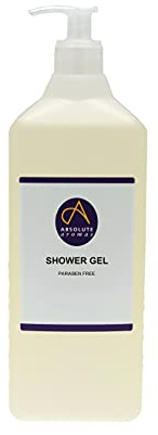 Absolute Aromas Unfragranced Shower Gel 1L - Create your own bespoke bodycare by adding essential oils or use on its own