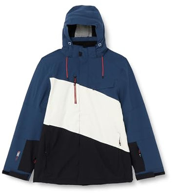 Killtec Herren ksw 47mn jckt Skijacke Funktionsjacke mit abzippbarer Kapuze und Schneefang, dunkelblau, S EU