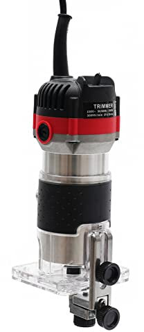 LENJKYYO Fresadora eléctrica manual de madera, 800 W, fresadora multifunción, para trabajar la madera, para muebles, 1/4 pulgadas