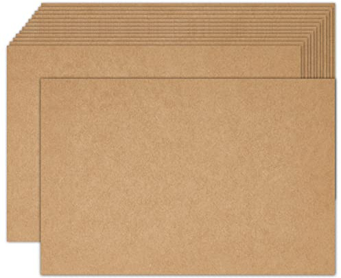 Brown Kraft Cardstock 4x6 Blank Cards，Goefun 100 Pack 80lb Unruled Index Cards for Invitations, Business, Greetings, DIY