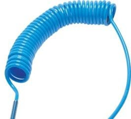 Sang-A/Landefeld Druckluft-Spiralschlauch 360° schwenkbar, Blau (6,0mtr. SPK PUN 85/6 KDG)