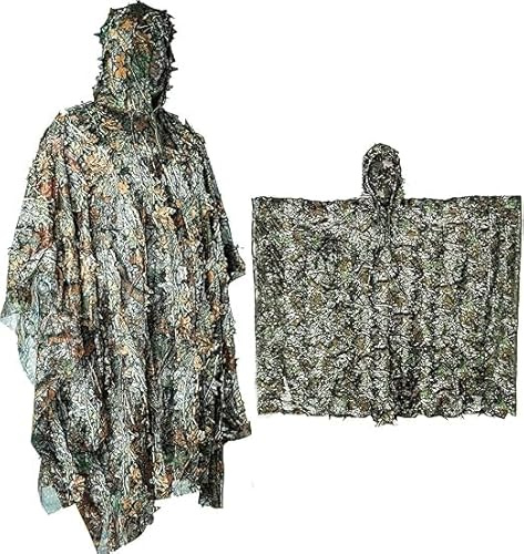 NorthSpoor Ghillie Suit, Outdoor 3D Leaves Camouflage, Camouflage Clothing for Camping Outdoor Wildlife Photography