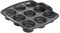 Tefal Crispybake Moule 9 muffins silicone rétractable J4174714, Noir, 30 x 29 cm