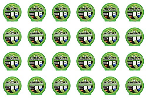 Frog Tape 150182.24 Abdeckband für verschiedene Oberflächen, 24 mm x 41,1 m, Grün, 24 Stück