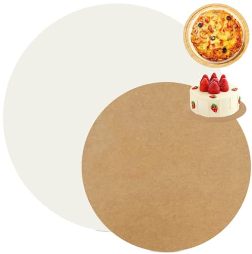 SENHAI 300 fogli di carta pergamena rotonda per la cottura, 17,8 cm e 22,9 cm, antiaderente, per teglie rotonde, torte, friggitrice ad aria, biscotti per cupcake