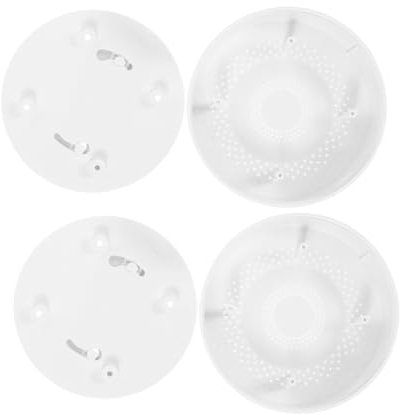 DOITOOL 3 Juegos Carcasa Del Detector De Humo Estaño Hermético Dinero Exterior Contenedor De Almacenamiento De Despensa Joyas El Plastico 2 Piezas * 3