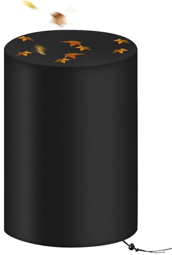 Copertura A Botte Da 55 Galloni - 65x65x95cm Copertura Per Batteria Impermeabile | Coperchio A Barile | Protettivo Per Tutto L'anno | Per Secchi, Attrezzature, Mobili, Cortile, Giardino