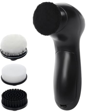 Kit Limpiabotas Eléctrico – Juego Multifuncional de Cepillos de Limpieza y Pulido, Sistemas Portátil para Cuidado del Cuero | para Zapatos, Bolsos, Botas, Sofás (Viaje, hogar, Mantenimiento)
