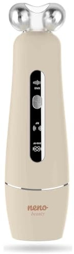 Neno Algo ansiktsmassageapparat – 3D ansikts rulle med EMS & RF för ansiktslyft och konturvård – anti-aging massageapparat med två tillbehör och 360° rotationsmassagerrulle – dubbel haka borttagare