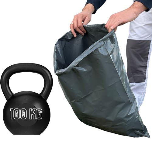 Sacos de escombros resistentes, carga de 100 kg, 25 bolsas de escombros