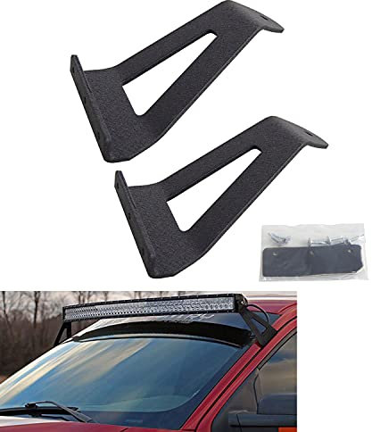 RIGIDON 2 Pcs 52 Zoll Gebogene led lichtleiste Halterung, Rostfreier Stahl Light Bar Bracket für 2004-2014 4WD/2WD