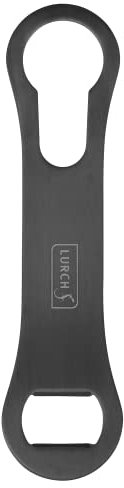 Lurch 240785 Speed Opener, Flaschenöffner, Kapselheber Edelstahl smokey grey