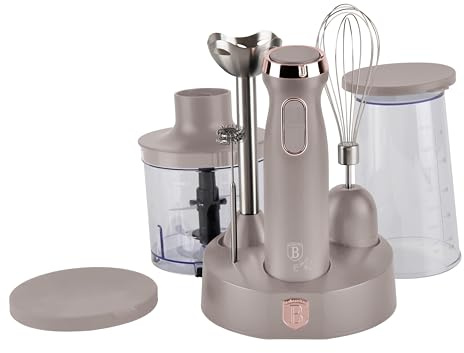 Berlinger Haus Stabmixer mit Zubehör 6 Stück Taupe Collection BH-9562