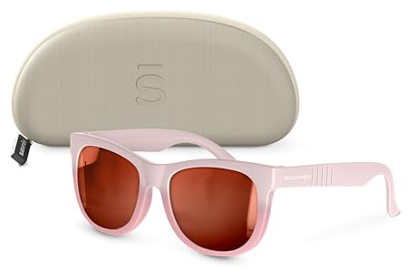 SUAVINEX, Gafas de Sol para Bebés de 0 a 12 Meses, Polarizadas, con Filtro UV 400, Cat. 3, 100% Protección Rayos UVA y UVB, con Funda Incluida, Muy Flexibles y Ligeras, de Forma Cuadrada, Color Rosa