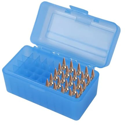 Case de Carcasa de la Caja de munición táctica de 9 mm Compatible con 50 o 100 Cartuchos de Escopeta Redondos Caja de Almacenamiento de Bala Plegable portátil(.223 50 Rounds)