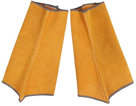 Soldadura de zapatos largos cuero botas soldador cubierta pie aislamiento trabajo seguridad soldadura