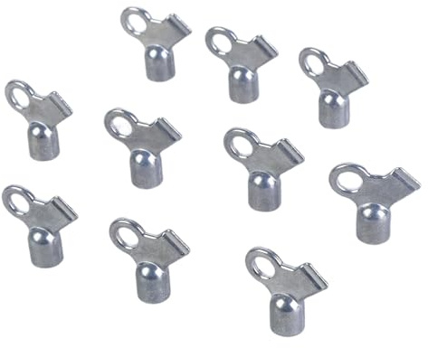 Pack of 10 Steel Radiator Bleed Keys Maintenance Set for Stable in Any Heating Controllers Accessories
