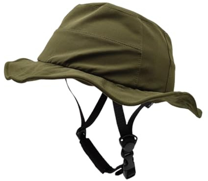 FewNvWa Fahrradhelm Im Surfcap Design, Rennradhelm, Robuster Schutz mit Belüftung Und Verstellbarem Riemen, Aus Polycarbonat, Green L