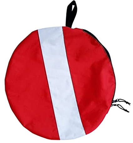 KQFCAZRE Borsa Rotonda per Immersioni con Cerniera per Tubo E Erogatore, Tubo E Erogatore.