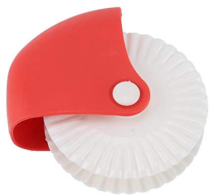 OUKENS Cortador de Masa, Fabricante Manual de Las pastas del Cortador de la Masa del Rodillo del Cortador del Enrejado de los tallarines(Rueda de Corte)