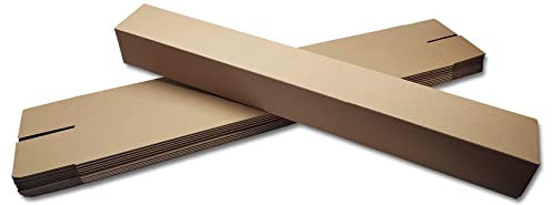 verpacking Versandhülse 775 x 105 x 105 mm Braun [Ausführung & Stückzahl wählbar] Versandkarton Faltkarton 10 Stück