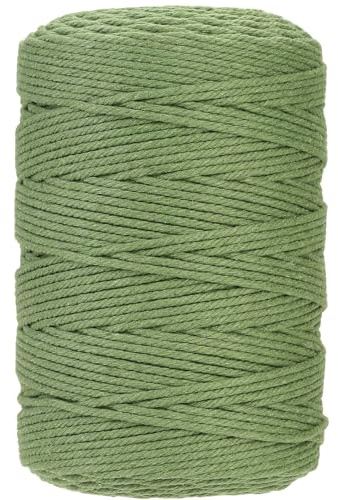 GOHOF Cotton Macrame Cord 3mm 328yards Natural Colored Macrame Supplies, Soft Craft Cotton Rope for Plant Hanger Wall Hanger Dreamcatcher